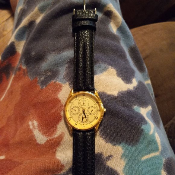 Gold chronograph Moderno watch - Picture 3 of 4